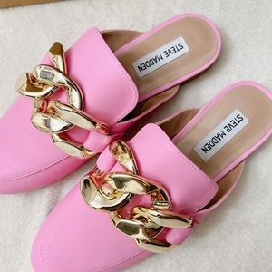 Brand New In Box Steve Madden Kiki Pink Mules